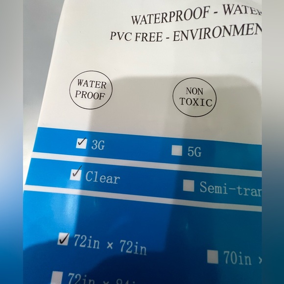 Boho bath set - Floral Shower Curtain, liner w/ hooks & window valance - Picture 13 of 14